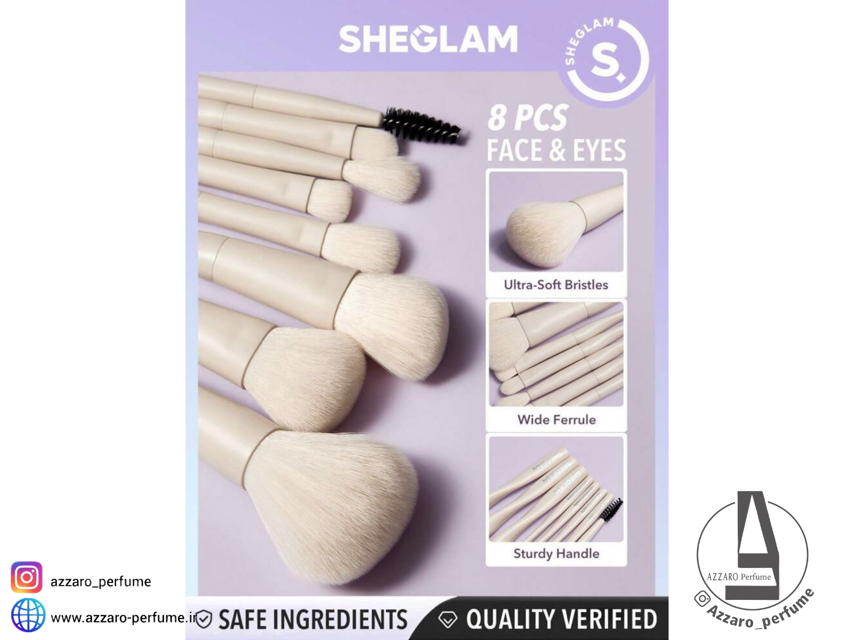 ست براش شیگلم مدل Pro Core تعداد 8 عدد-فروشگاه اینترنتی آرایشی و بهداشتی آزارو در شیراز