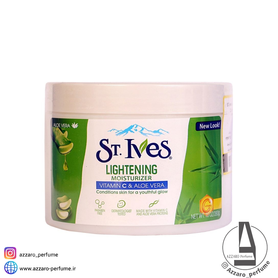 کرم آبرسان و مرطوب کننده کاسه ای سنت ایوز مدل ST.IVES LIGHTENING حجم 300 میل-فروشگاه اینترنتی آرایشی و بهداشتی آزارو در شیراز