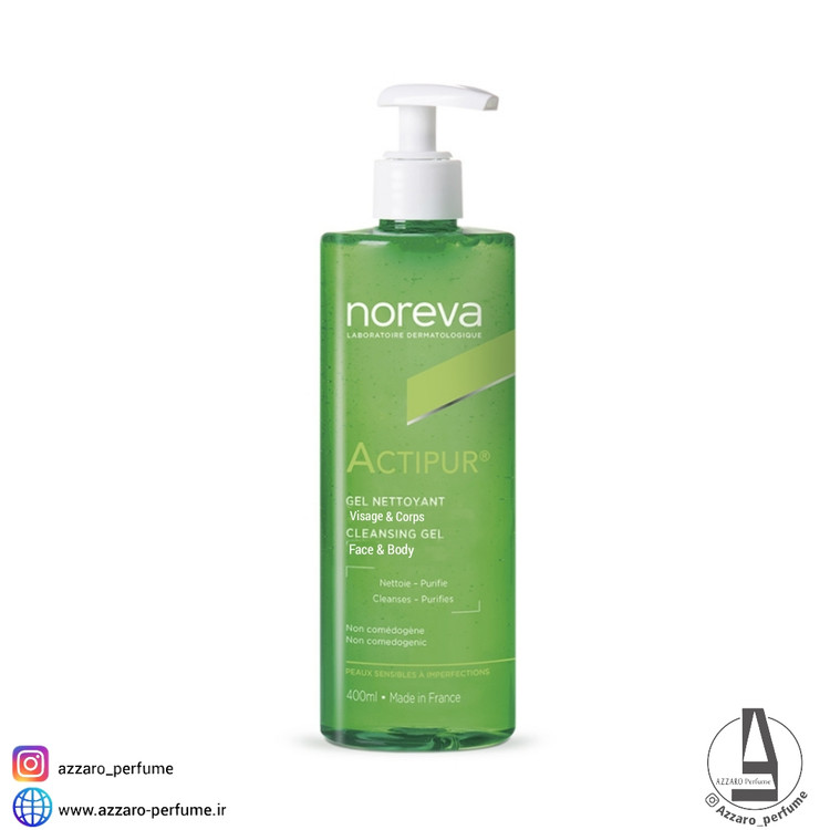 ژل شستشو صورت و بدن اکتی پور نوروا 400 میل-فروشگاه اینترنتی آرایشی و بهداشتی آزارو در شیراز