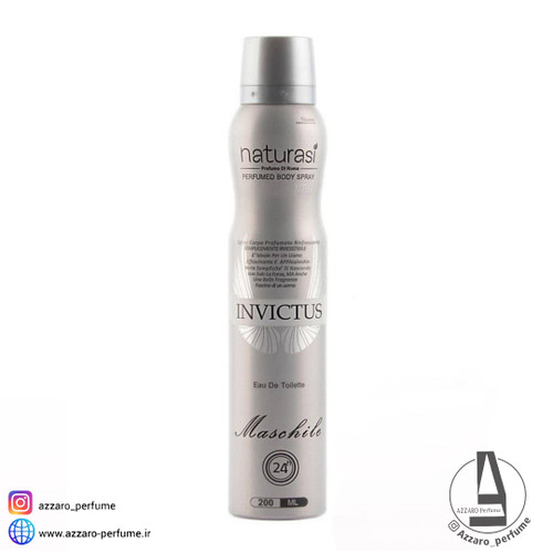 خرید اسپری بدن مردانه ناتوراسی Naturasi رایحه اینوکتوس invictus حجم 200 میل-فروشگاه آرایشی و بهداشتی آزارو در شیراز