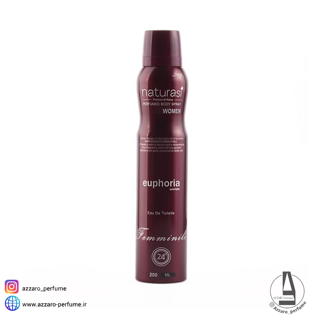 خرید اسپری بدن ایفوریا زنانه برند ناتوراسی Naturasi حجم 200 میل-فروشگاه اینترنتی آرایشی و بهداشتی آزارو در شیراز