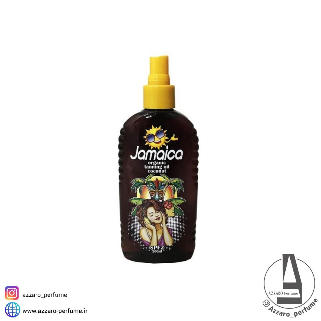 روغن برنز کننده جامائیکا حاوی عصاره نارگیل حجم 200 میل-فروشگاه اینترنتی آرایشی و بهداشتی آزارو در شیراز