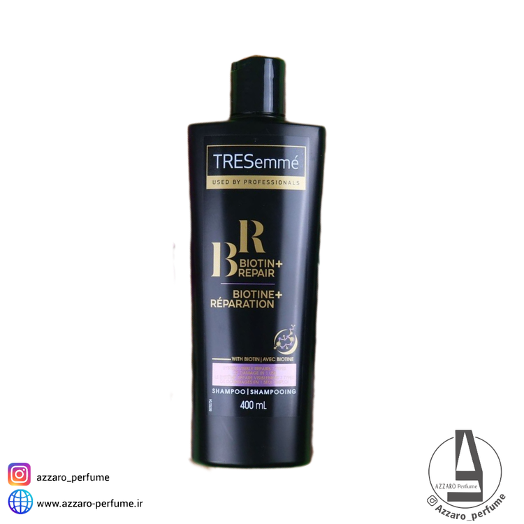 شامپو ترزمه ضد ریزش مو مدل biotin repair حجم 400 میل-فروشگاه اینترنتی آرایشی و بهداشتی آزارو در شیراز