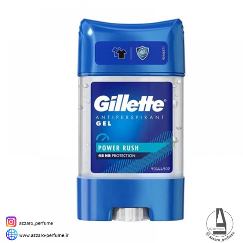 مام ژله ای ژیلت پاورش راش 48 ساعته مدل Gillette power rush حجم 70 میل-فروشگاه اینترنتی آرایشی و بهداشتی آزارو در شیراز