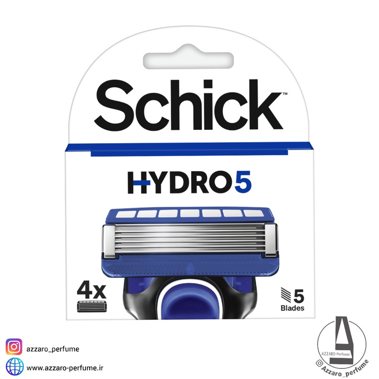 تیغ یدک 5 لبه هایدرو شیک SCHICK-فروشگاه اینترنتی آرایشی و بهداشتی آزارو در شیراز