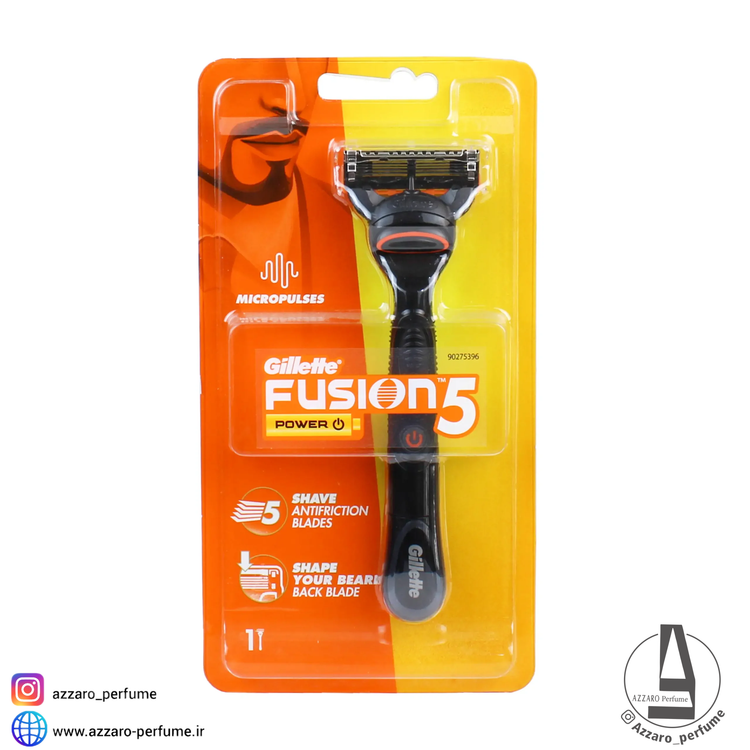 خودتراش فیوژن پاور 5 ژیلت-فروشگاه اینترنتی آرایشی و بهداشتی آزارو در شیراز