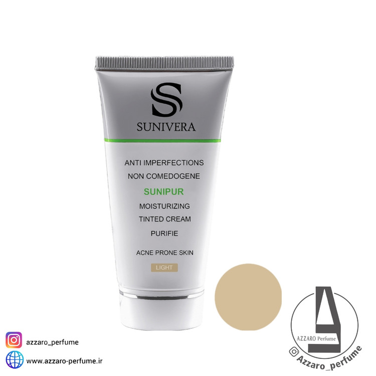 کرم ضد جوش رنگی سانیورا Sunivera حجم 30 میل-فروشگاه اینترنتی آرایشی و بهداشتی آزارو در شیراز