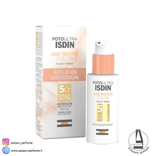 ضد آفتاب ضد چروک فیوژن واتر تریپل اکشن رنگی ایزدین اصل حجم 50 میل-فروشگاه اینترنتی آرایشی و بهداشتی آزارو در شیراز