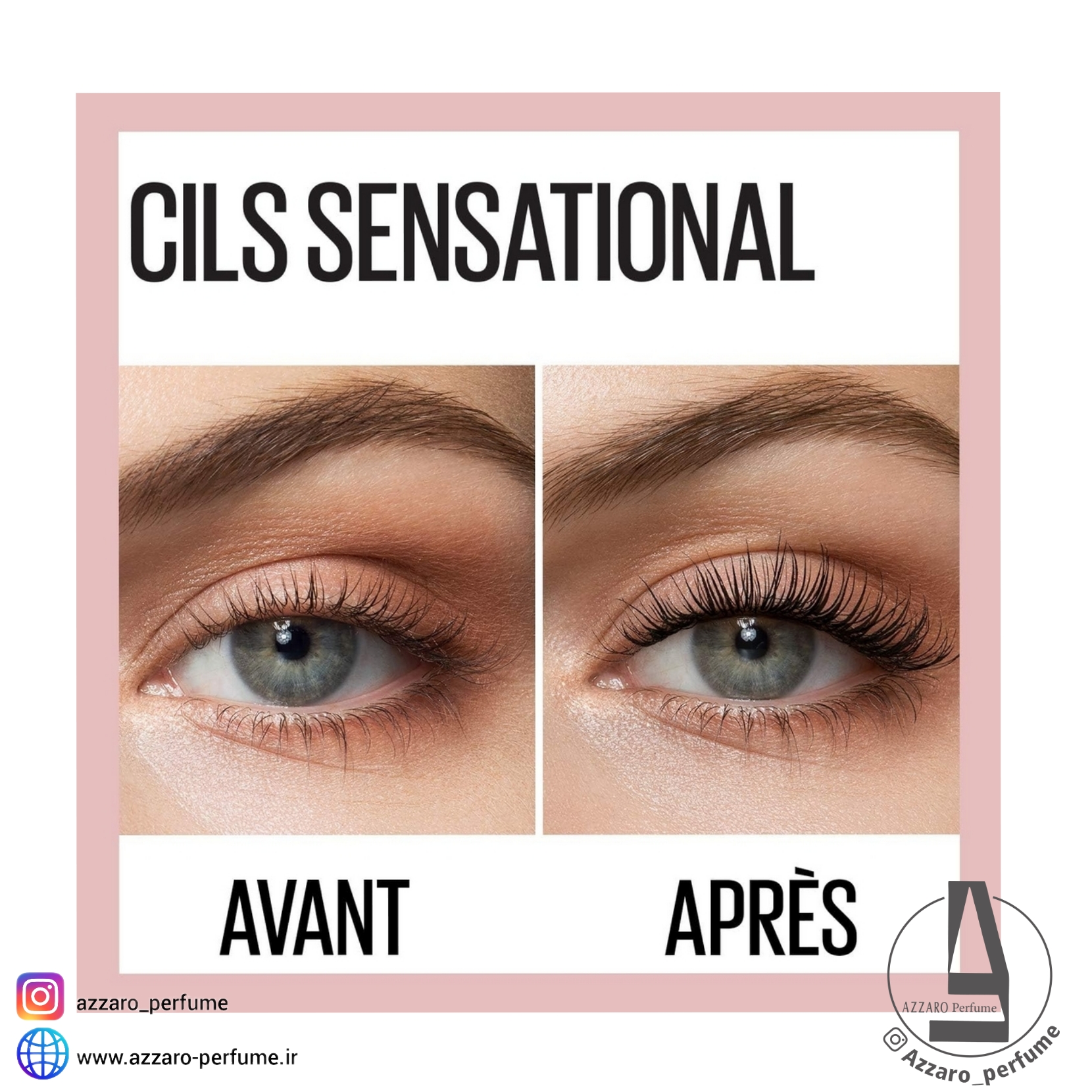 ریمل حجم دهنده بلند کننده میبلین مدل CILS Sensational Maybelline-فروشگاه اینترنتی آرایشی و بهداشتی آزارو در شیراز