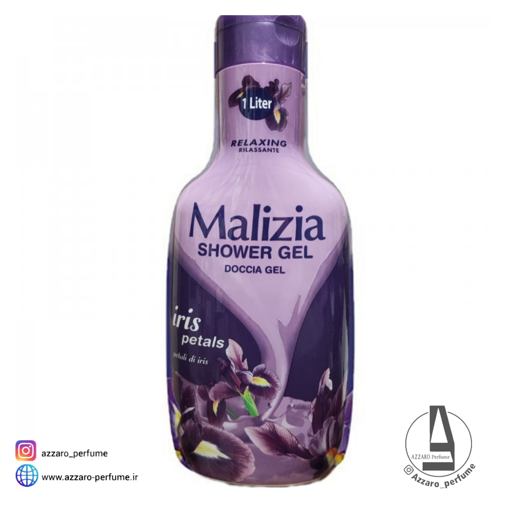 شامپو بدن مدل Petali di iris گل بنفش مالیزیا 1000 میل-فروشگاه اینترنتی آرایشی و بهداشتی آزارو در شیراز