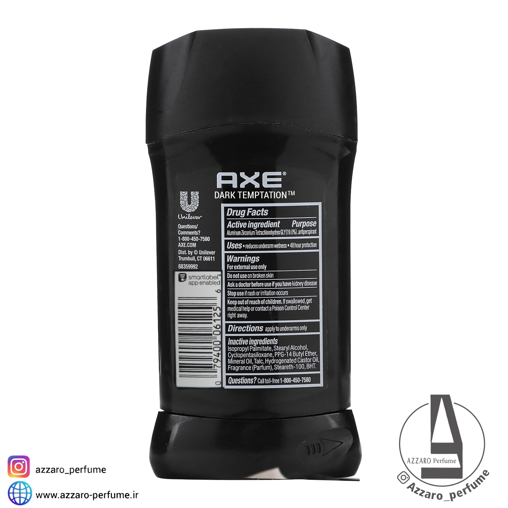 استیک صابونی ضدتعریق آکس AXE مدل دارک تمپتیشن حجم 76 گرم-فروشگاه اینترنتی آرایشی و بهداشتی آزارو در شیراز