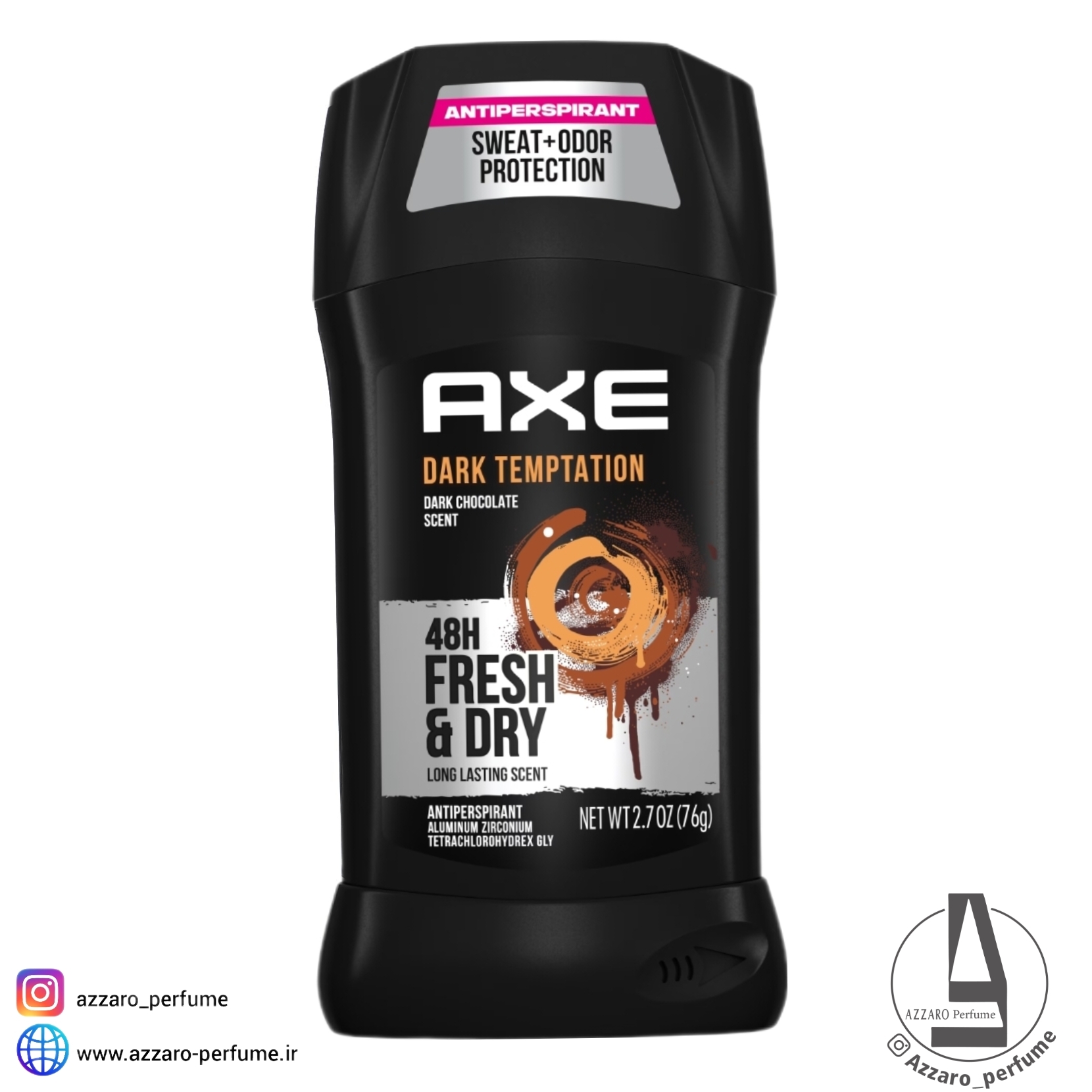 استیک صابونی ضدتعریق آکس AXE مدل دارک تمپتیشن حجم 76 گرم-فروشگاه اینترنتی آرایشی و بهداشتی آزارو در شیراز