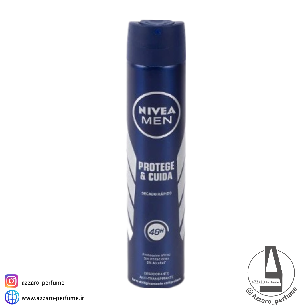 اسپری ضد تعریق مردانه آلمانی اورجینال Nivea Men PROTEGE & CUIDA نیوآ 200 میل-فروشگاه اینترنتی آرایشی و بهداشتی آزارو در شیراز