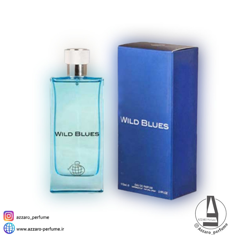 ادکلن مردانه فراگرنس ورد اصلی مدل وایلد بلو حجم 110 میل-فروشگاه اینترنتی آرایشی و بهداشتی آزارو در شیراز