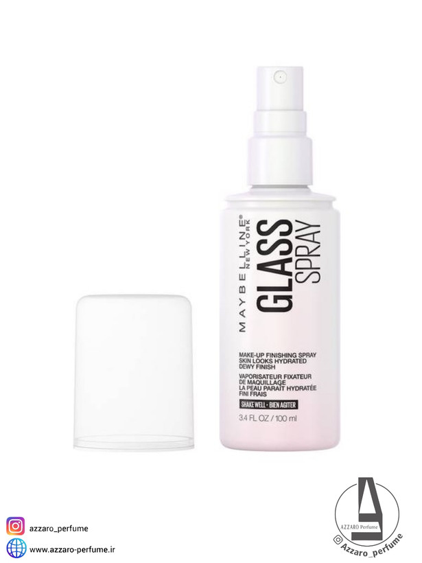 اسپری فیکساتور شیشه ای فیس استودیو میبلین حجم 100 میل-فروشگاه اینترنتی آرایشی و بهداشتی آزارو در شیراز