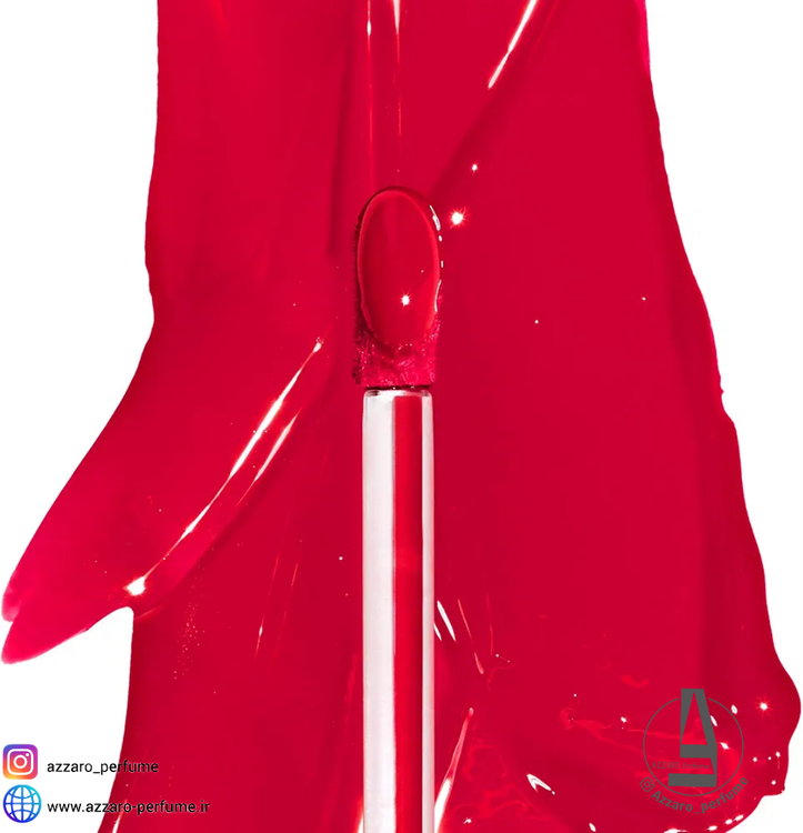 رژ لب براق مایع رولون Revlon مدل HIGH SHINE HAUTE BRILLANCE رایحه وانیل رنگ قرمز آتشین-فروشگاه اینترنتی آرایشی و بهداشتی آزارو در شیراز