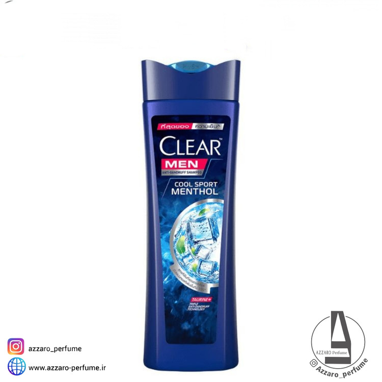 شامپو نعنا یخ کلیر clear مدل cool sport menthol حجم 315 میل-فروشگاه اینترنتی آرایشی و بهداشتی آزارو در شیراز