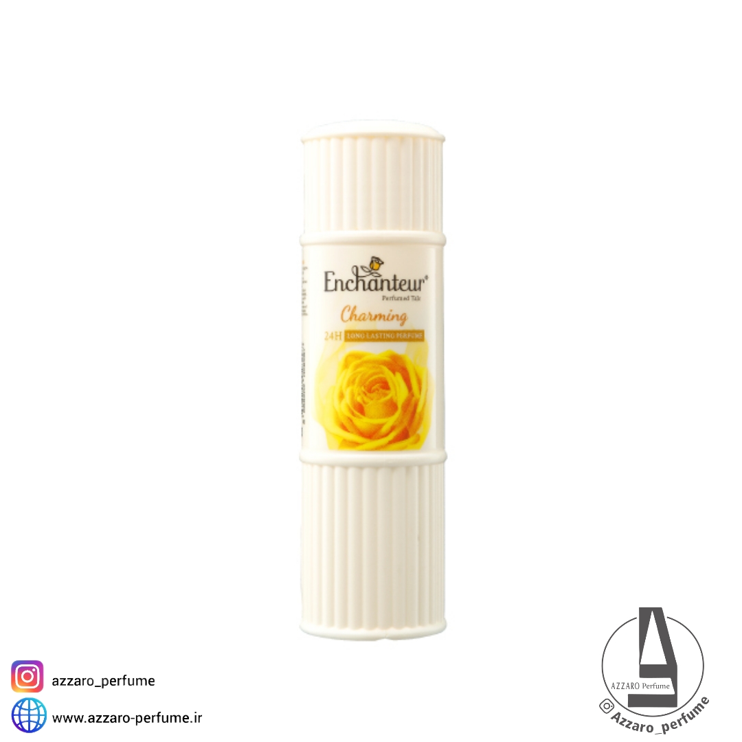 پودر خوشبو کننده بدن انشانتر اصل Enchanteur مدل Charming حجم 125 گرم-فروشگاه اینترنتی آرایشی و بهداشتی آزارو در شیراز