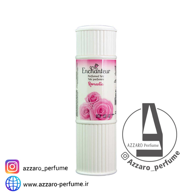 پودر خوشبو کننده بدن انشانتر اصل Enchanteur مدل Romantic حجم 125 میل-فروشگاه اینترنتی آرایشی و بهداشتی آزارو در شیراز