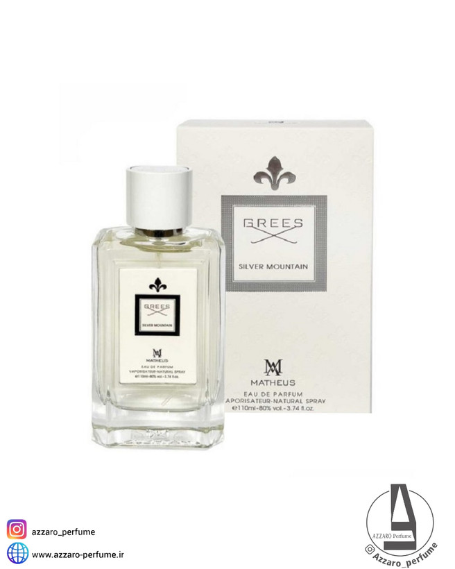 ادکلن مردانه متئوس مدل GREES SILVER MOUNTAIN حجم 110 میل-فروشگاه اینترنتی آرایشی و بهداشتی آزارو در شیراز