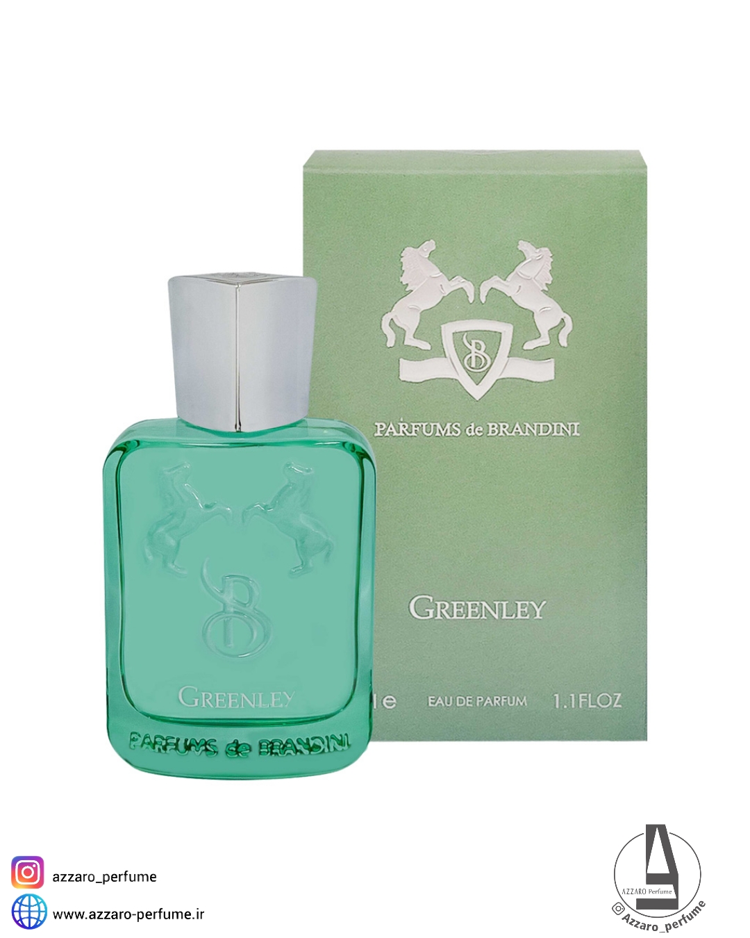 ادکلن مردانه برندینی مدل Greenly حجم ۳۳ میل-ادکلن جیبی برندینی-فروشگاه اینترنتی آرایشی و بهداشتی آزارو در شیراز