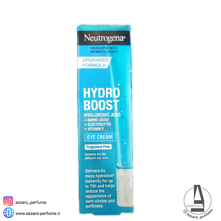 کرم دور چشم نوتروژینا آبرسان مدل Hydro Boost حجم 15 میل فرانسوی_فروشگاه اینترنتی آرایشی بهداشتی آزارو در شیراز