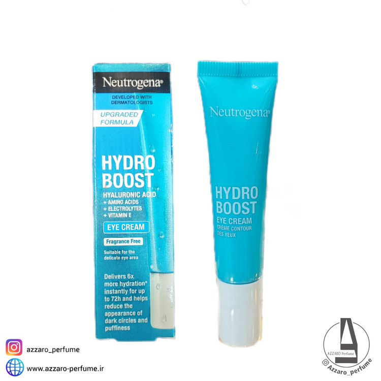 کرم دور چشم نوتروژینا آبرسان مدل Hydro Boost حجم 15 میل فرانسوی_فروشگاه اینترنتی آرایشی بهداشتی آزارو در شیراز