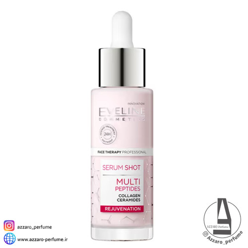 سرم اولاین EVELINE جوانسازی و پرکننده خطوط مدل مولتی پپتاید Eveline Multi Peptides حجم 30 میل-فروشگاه اینترنتی آرایشی و بهداشتی آزارو در شیراز