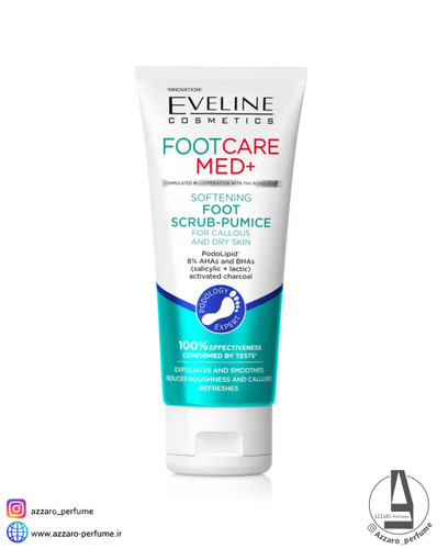 کرم پا اولاین EVELINE لایه بردار و کاهش ضخامت پوست حجم 100 میل-فروشگاه اینترنتی آرایشی و بهداشتی آزارو در شیراز