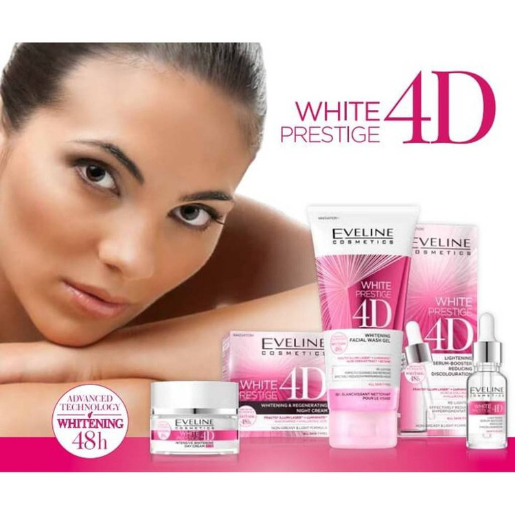 سرم روشن کننده صورت اولاین وایت پرستیژ حجم 18 میل-نمایندگی محصولات پوستی اولاین eveline-فروشگاه اینترنتی آرایشی و بهداشتی آزارو در شیراز