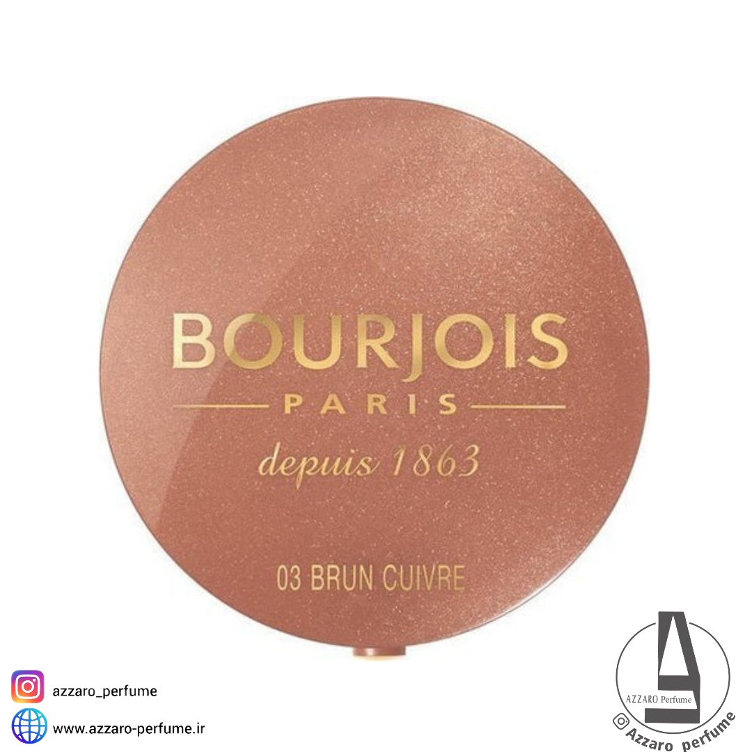 رژگونه بورژوا BOURJOIS رنگ Cooper Brown شماره 03 حجم 2.5 گرم-فروشگاه اینترنتی آرایشی و بهداشتی آزارو در شیراز