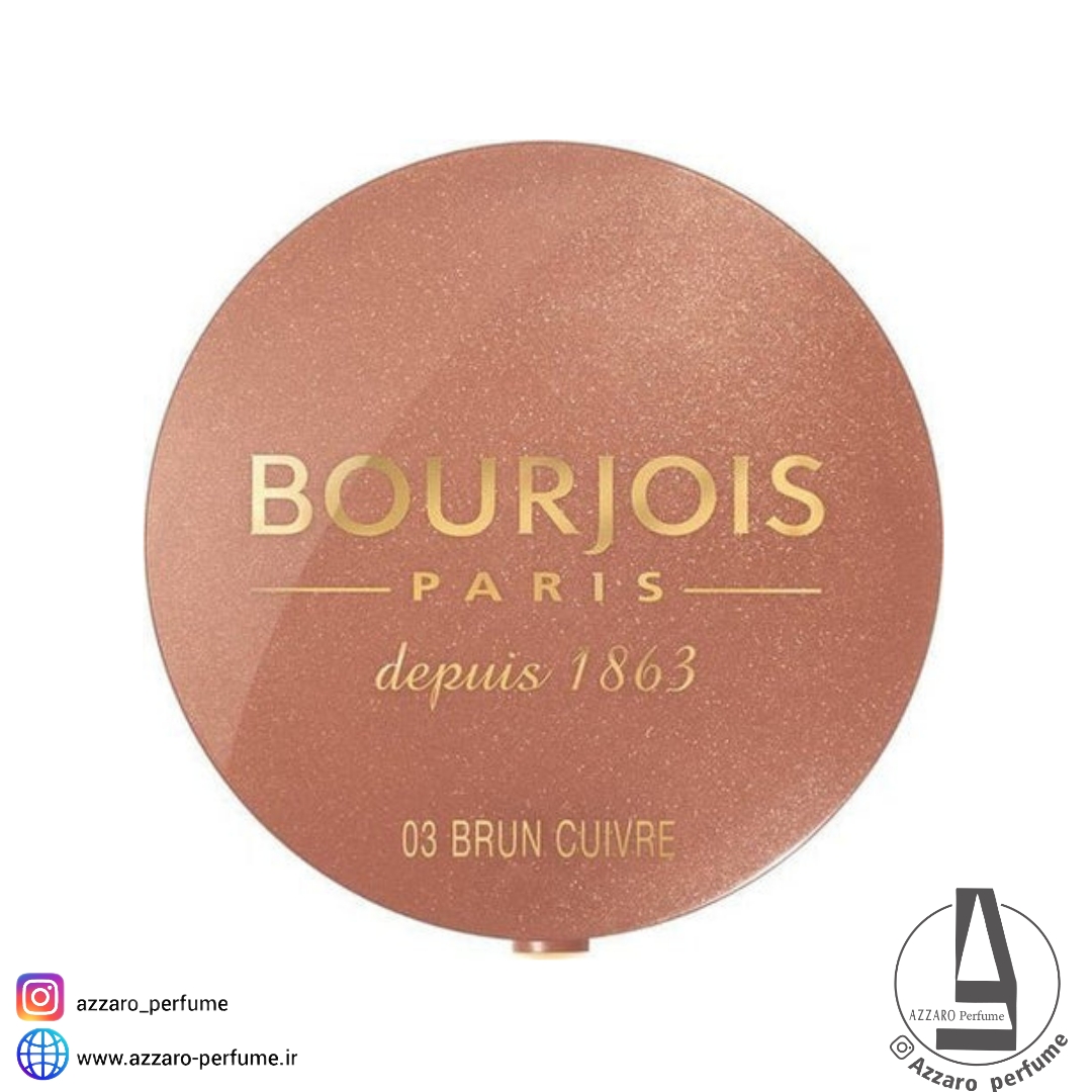 رژگونه بورژوا BOURJOIS رنگ Cooper Brown شماره 03 حجم 2.5 گرم-فروشگاه اینترنتی آرایشی و بهداشتی آزارو در شیراز‌