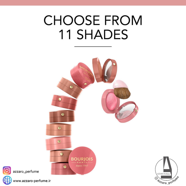 رژگونه بورژوا اصل BOURJOIS رنگ Rose Coup de Foudre شماره 16 حجم 2.5 گرم-فروشگاه اینترنتی آرایشی و بهداشتی آزارو در شیراز