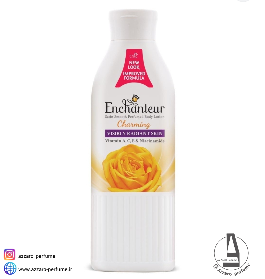 لوسیون روشن کننده بدن انشانتر Enchanteur Charming Radiance حجم 250 میل-فروشگاه اینترنتی آرایشی و بهداشتی آزارو در شیراز‌