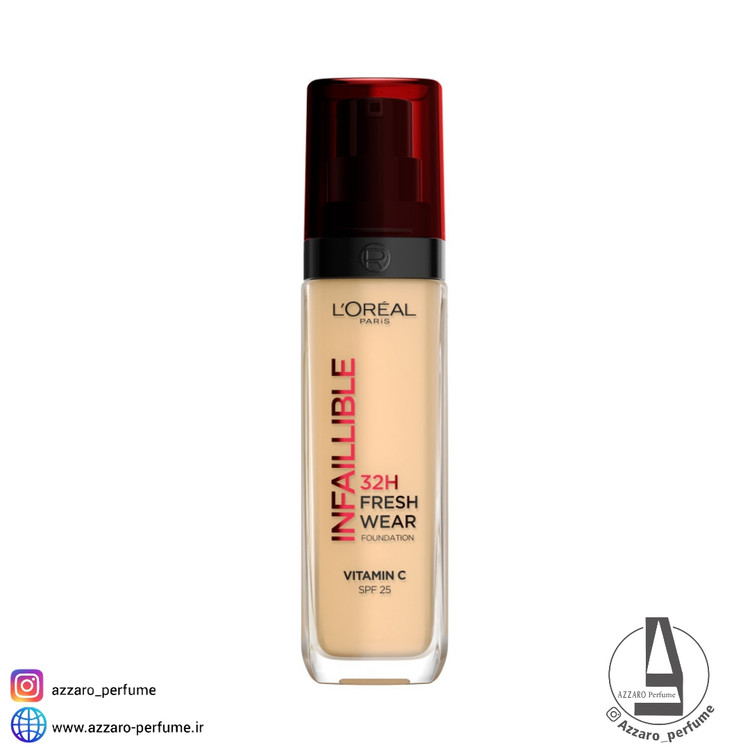 کرم پودر لورال 32 ساعته و ضد آب مدل اینفالیبل فرش ویر شماره 120 حجم 30 میل-فروشگاه اینترنتی آرایشی و بهداشتی آزارو در شیراز