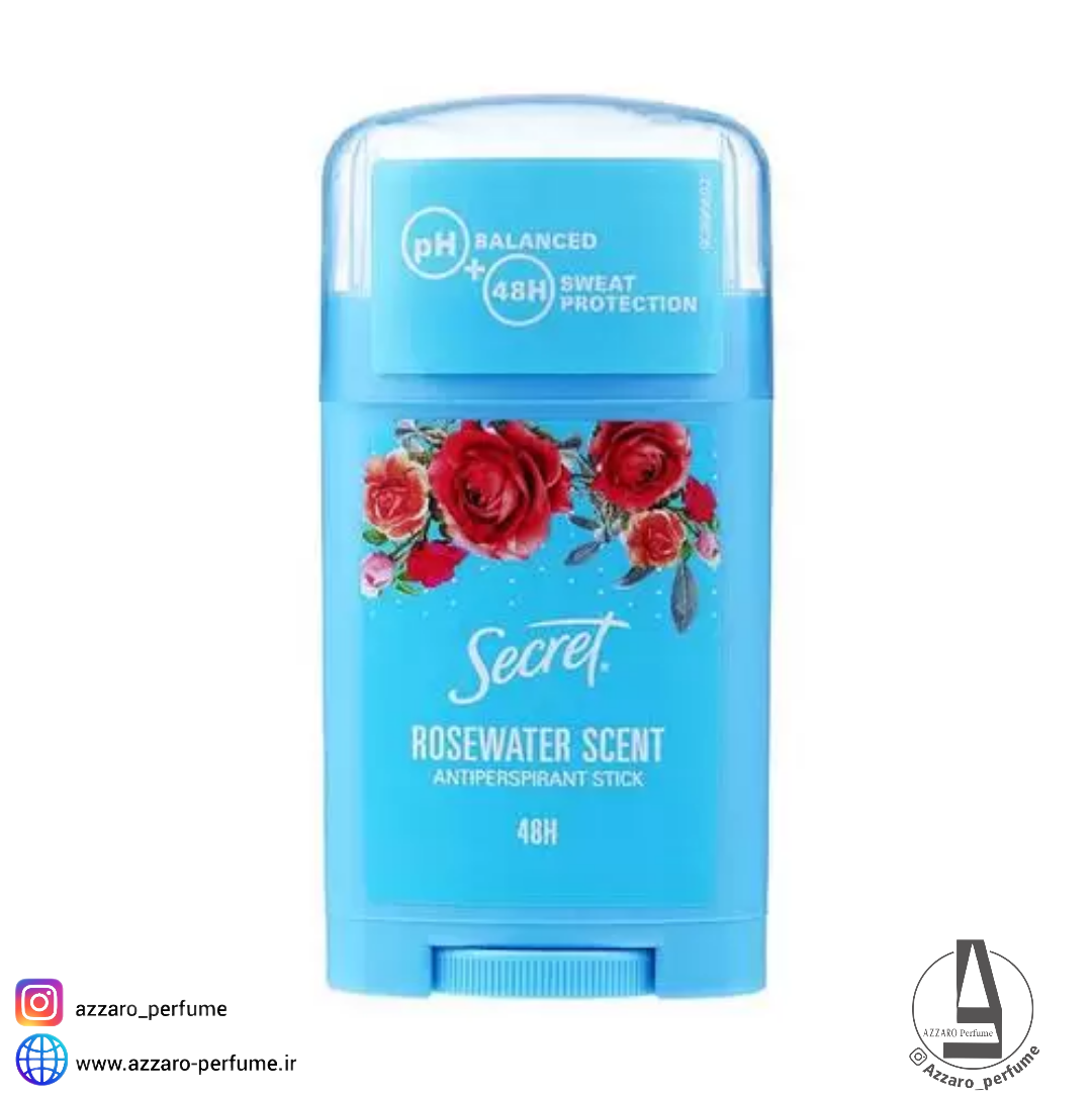 مام صابونی سکرت مدل رز واتر Rosewater Scent حجم 40 میل-فروشگاه اینترنتی آرایشی و بهداشتی آزارو در شیراز‌