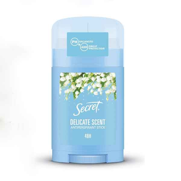 مام صابونی سکرت اصل مدل DELICATE SCENT حجم 40 میل-فروشگاه اینترنتی آرایشی و بهداشتی آزارو در شیراز‌