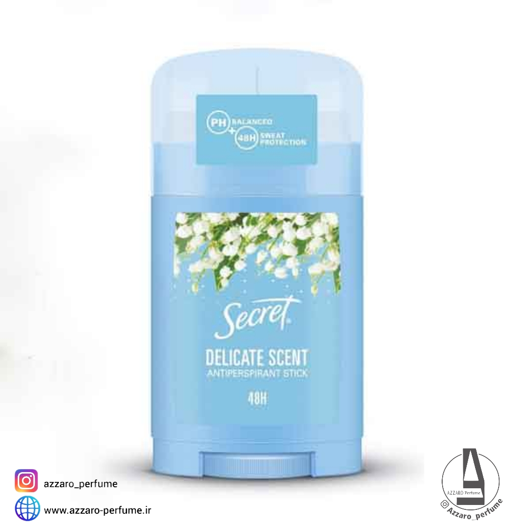 مام صابونی سکرت مدل DELICATE SCENT حجم 40 میل-فروشگاه اینترنتی آرایشی و بهداشتی آزارو در شیراز‌