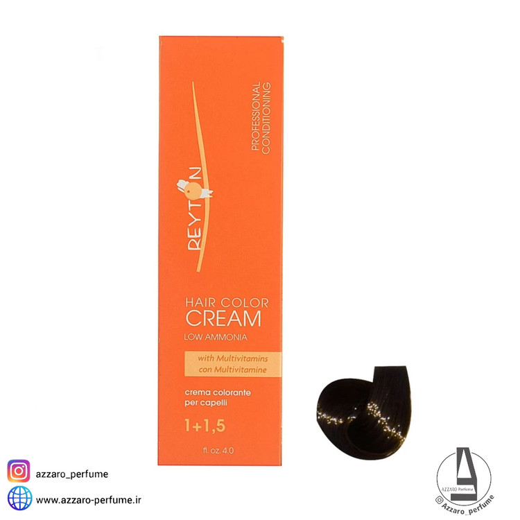 رنگ مو ریتون سری طبیعی شماره 3 طبیعی (قهوه ای تیره) حجم 120 میل-فروشگاه اینترنتی آرایشی و بهداشتی آزارو در شیراز