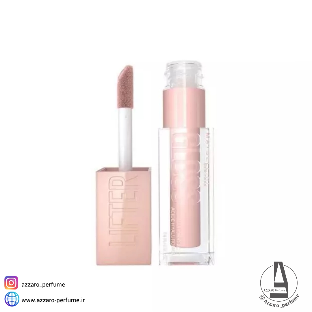 لیپ گلاس میبلین Maybelline مدل Lifter Gloss رنگ Ice شماره 002 حجم 5.4 میل-فروشگاه اینترنتی آرایشی و بهداشتی آزارو در شیراز‌