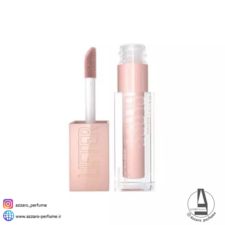 لیپ گلاس میبلین Maybelline مدل Lifter Gloss رنگ Ice شماره 002 حجم 5.4 میل-فروشگاه اینترنتی آرایشی و بهداشتی آزارو در شیراز