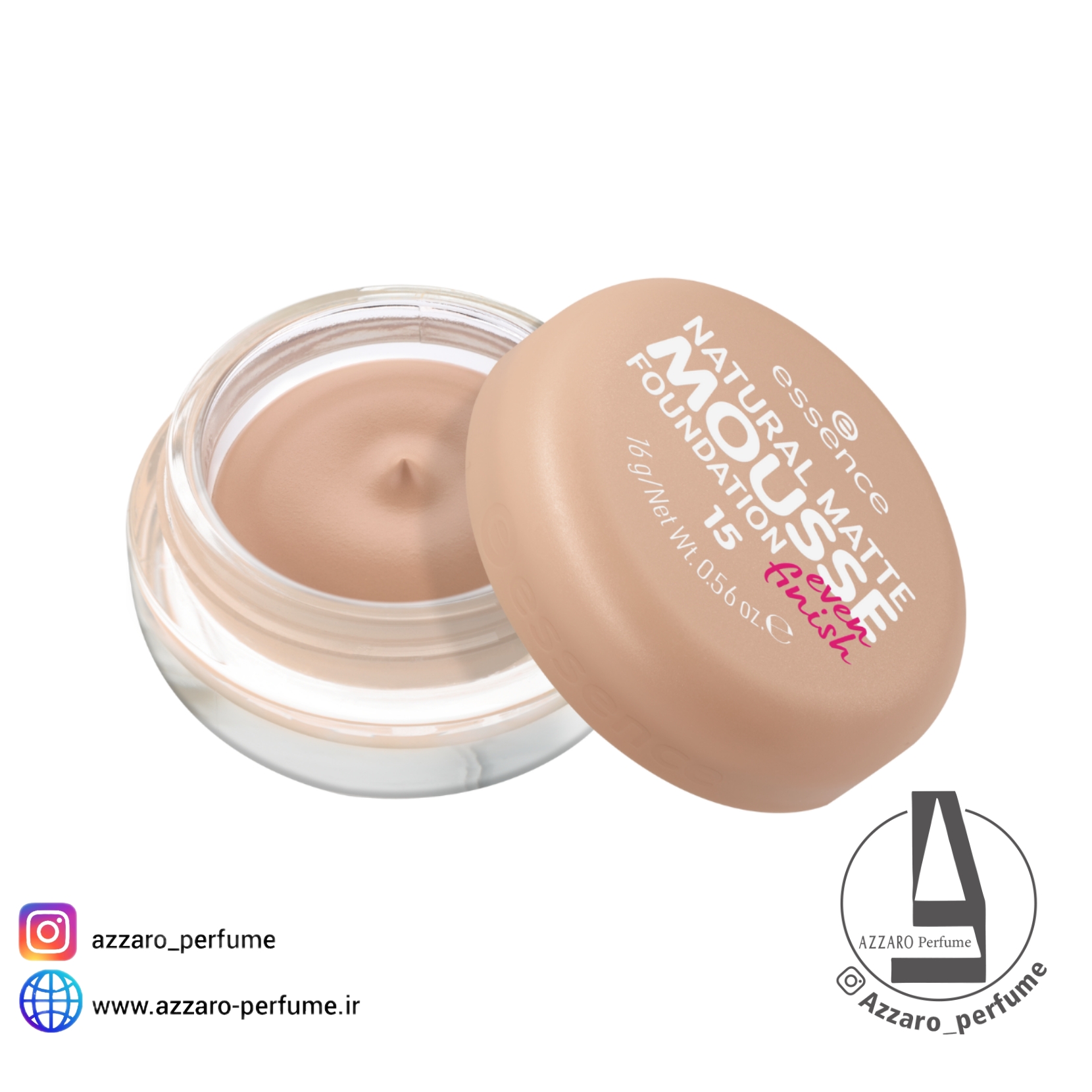 موس مات کننده طبیعی اسنس Essence اصل شماره 15 حجم 16 گرم-فروشگاه اینترنتی آرایشی و بهداشتی آزارو در شیراز-فروشگاه اینترنتی آرایشی و بهداشتی آزارو در شیراز