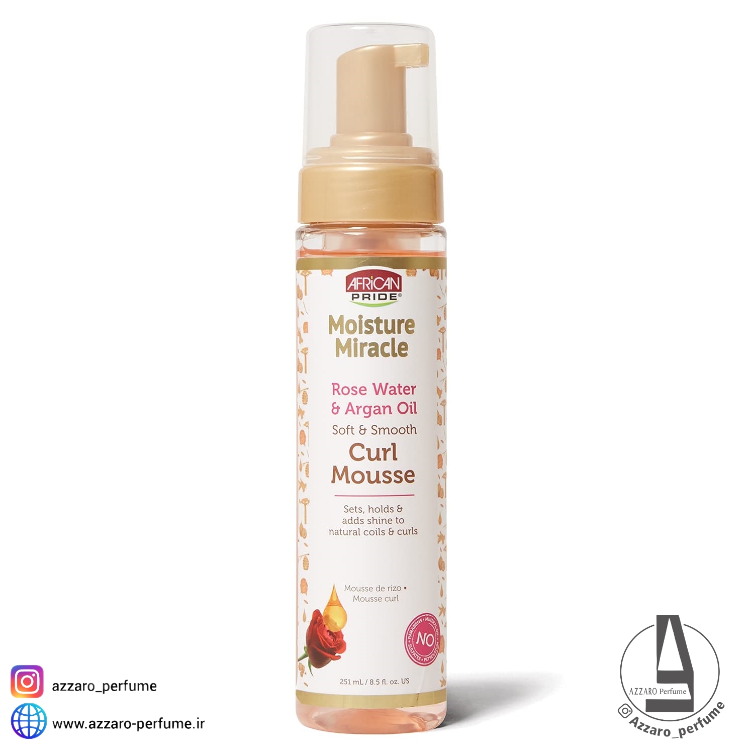 موس موی فر آفریکن پراید حجم 251 میل-فروشگاه اینترنتی آرایشی و بهداشتی آزارو در شیراز