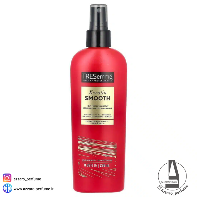 اسپری محافظ حرارت مو ترزمه TRESemme حجم 236 میل-محصولات ترزمه اورجینال--فروشگاه اینترنتی آرایشی و بهداشتی آزارو در شیراز