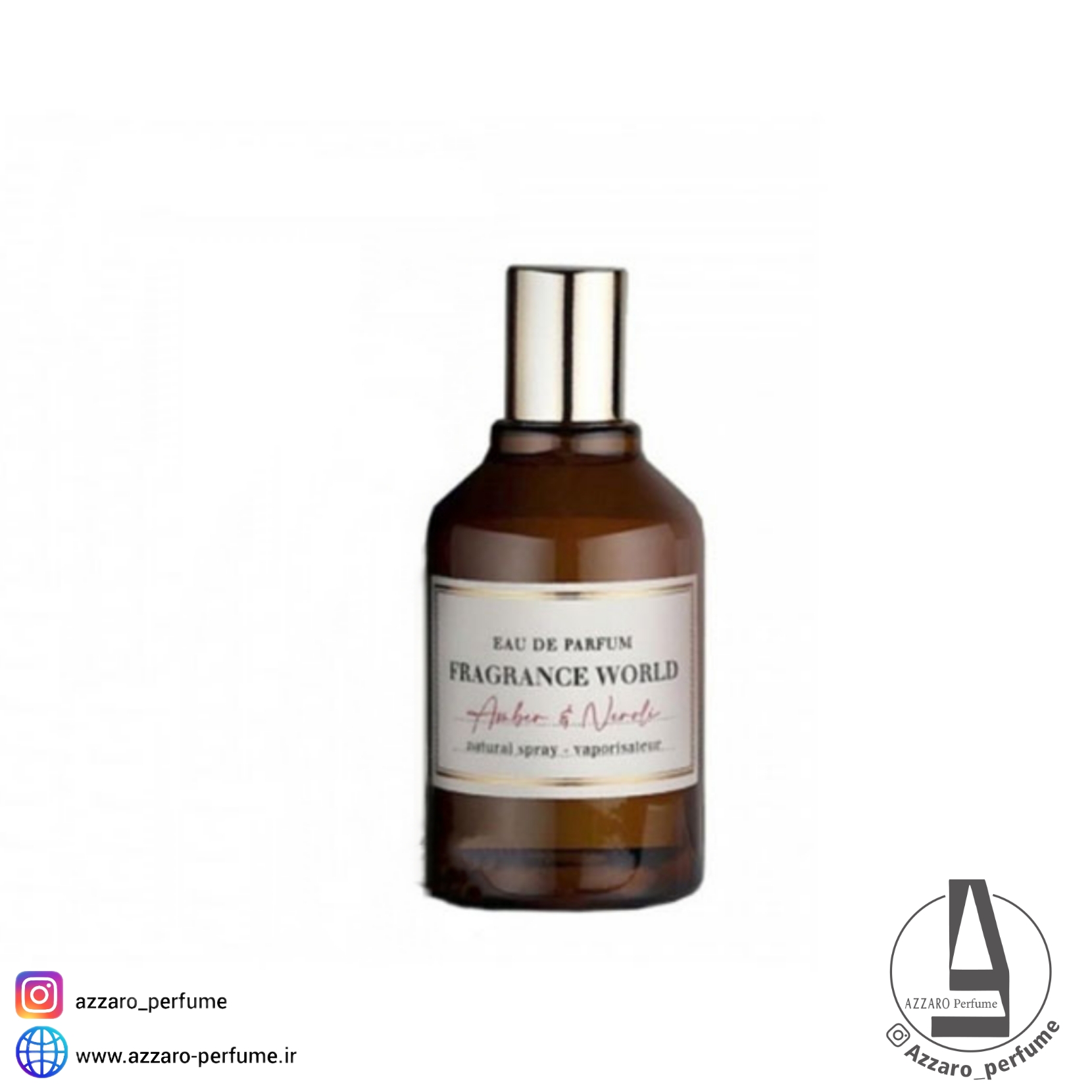 ادکلن فراگرنس ورد مدل امبر اند نرولی رایحه زلینسکی اند روزن حجم 80 میل-فروشگاه اینترنتی آرایشی و بهداشتی آزارو در شیراز