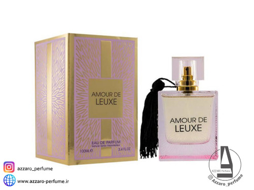 ادکلن زنانه فراگرنس ورد آمور د لوکس رایحه لالیک لامور حجم 100 میل-فروشگاه اینترنتی آرایشی و بهداشتی آزارو در شیراز