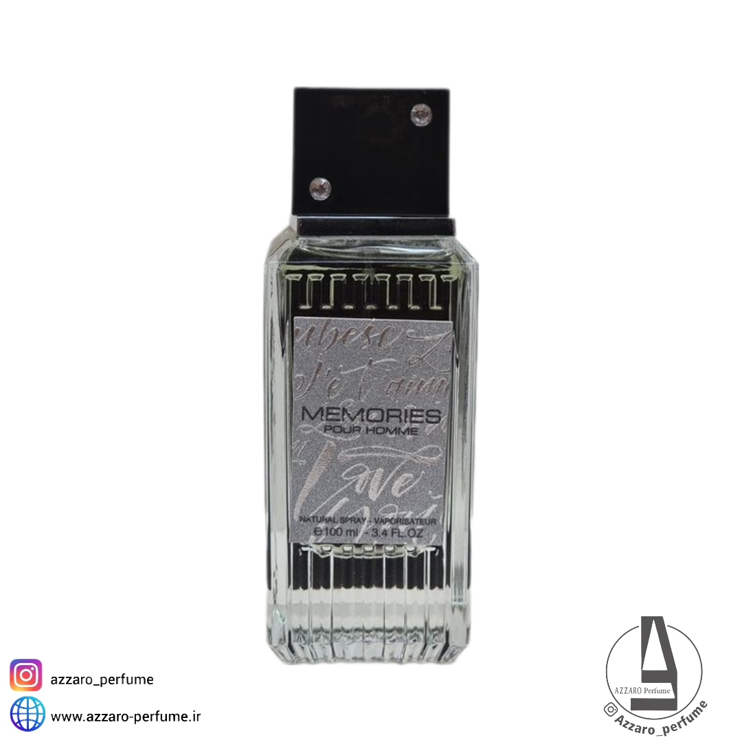ادکلن مردانه فراگرنس ورد مدل مموریز پور هوم Memories Pour Homme حجم 100 میل-فروشگاه اینترنتی آرایشی و بهداشتی آزارو در شیراز