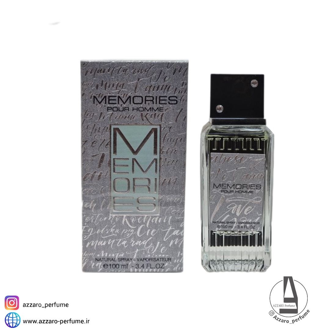 ادکلن مردانه فراگرنس ورد مدل مموریز پور هوم Memories Pour Homme حجم 100 میل-فروشگاه اینترنتی آرایشی و بهداشتی آزارو در شیراز