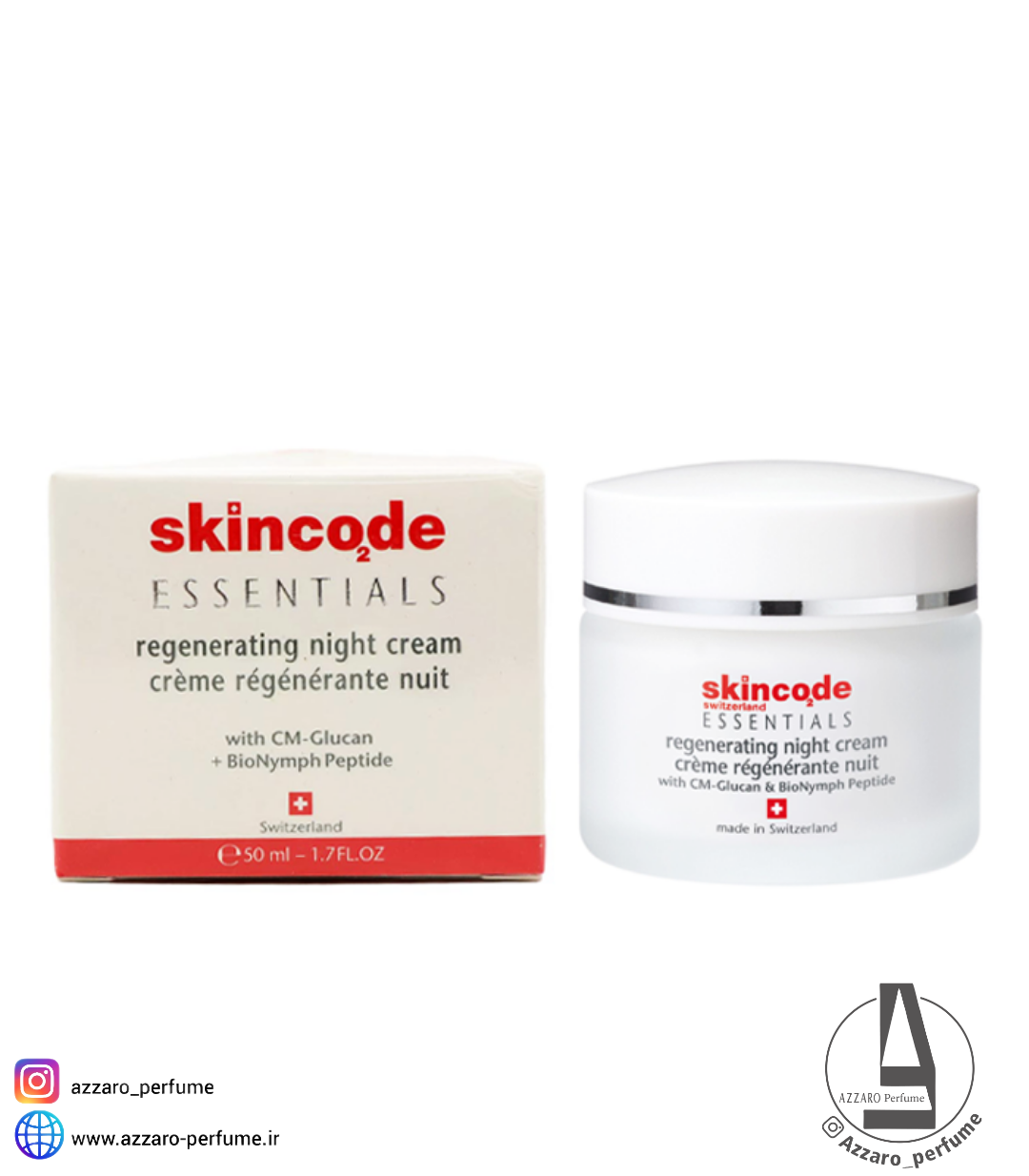 کرم شب مغذی و بازسازی کننده شب اسکین کد حجم 50 میل-فروشگاه اینترنتی آرایشی و بهداشتی آزارو در شیراز