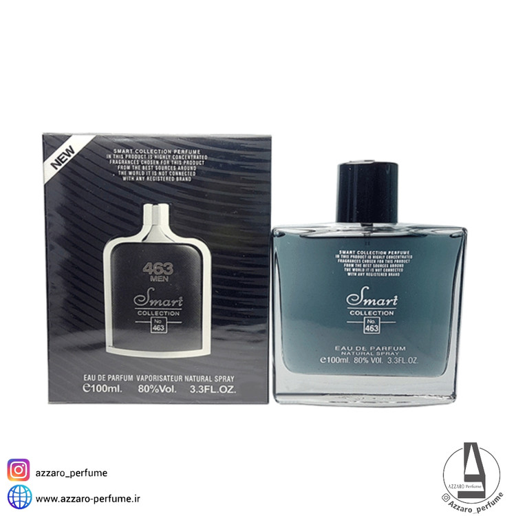 ادکلن مردانه اسمارت کالکشن 463 جگوار مشکی حجم 100 میل-فروشگاه اینترنتی آرایشی و بهداشتی آزارو در شیراز